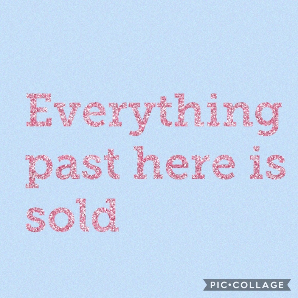 Everything past here is sold